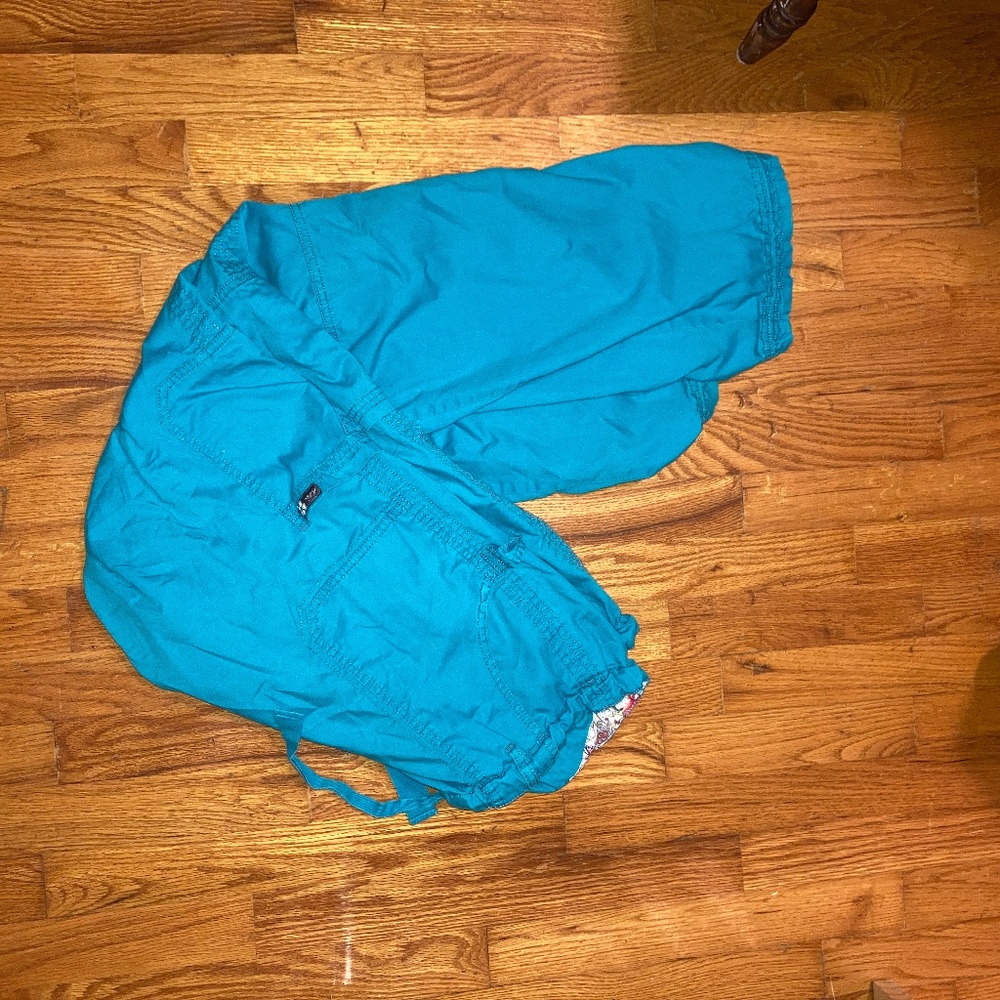 Koi Lindsey scrub pants large tall turquoise